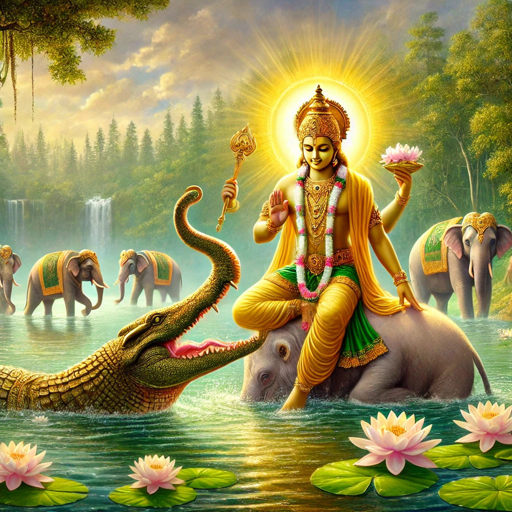 Gajendra Moksham Telugu – గజేంద్ర మోక్షం జీవిత పాఠం-పదముల బట్టినం