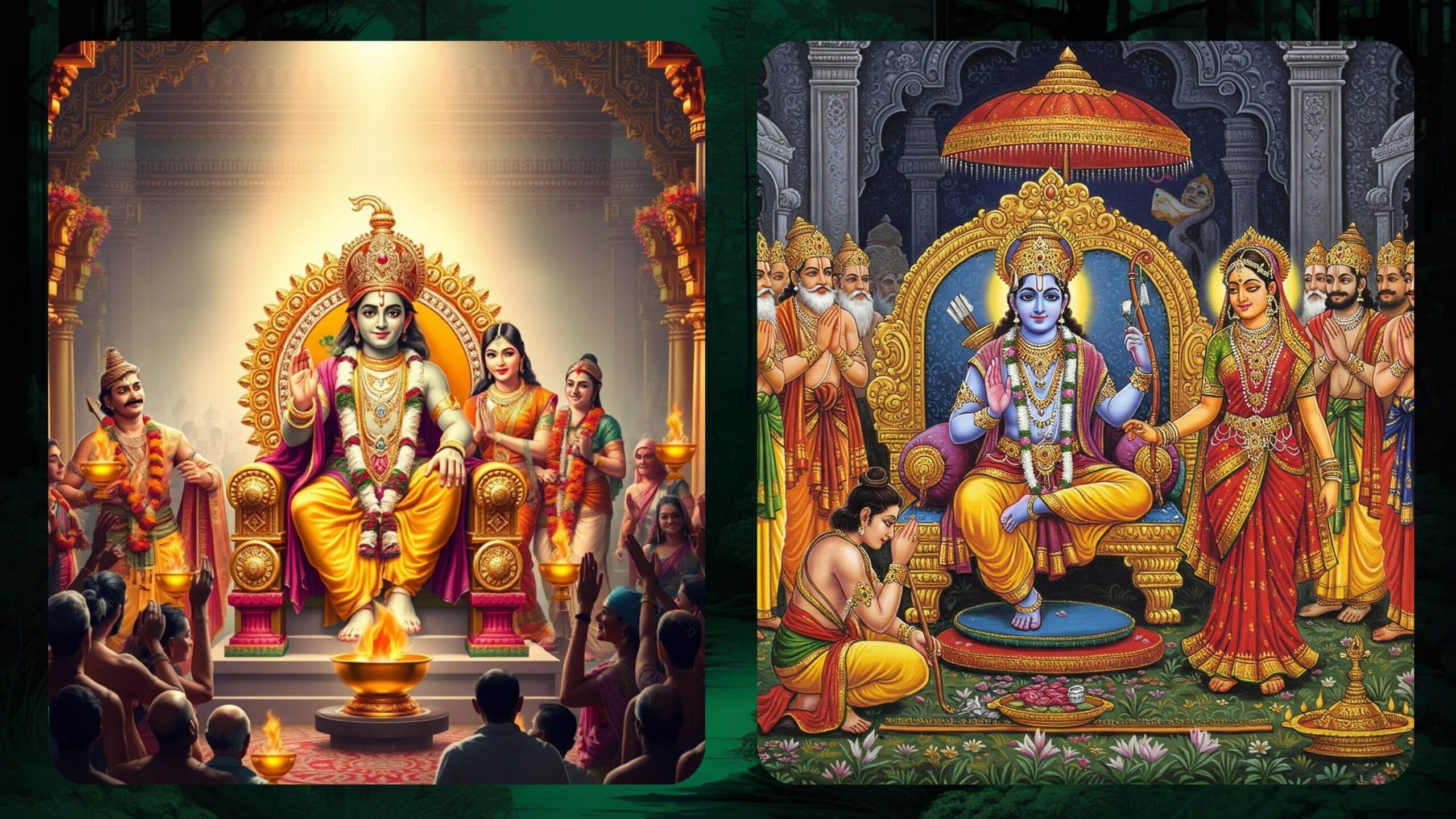 Sri Rama Pattabhishekam Sarga in Telugu-శ్రీ రామ పట్టాభిషేక సర్గ