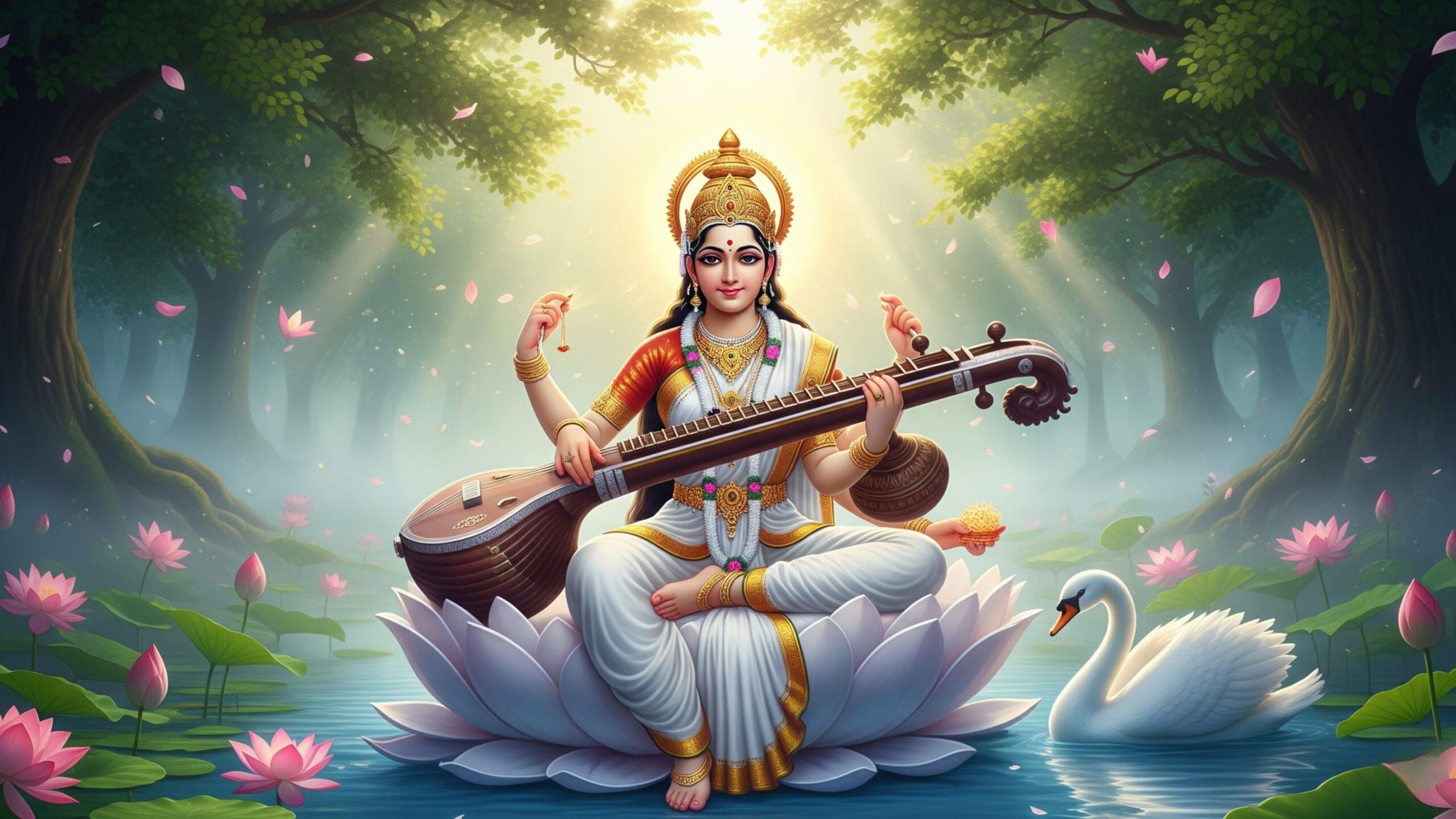 Sri Saraswathi Ashtottara Shatanamavali – శ్రీ సరస్వతి దేవి అష్టోత్తర శతనామావళి